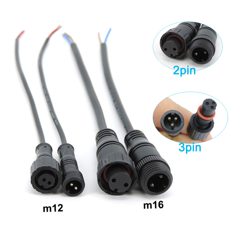 Outdoor Power Jack - Водонепроницаемый кабельный разъем M12 M16 с