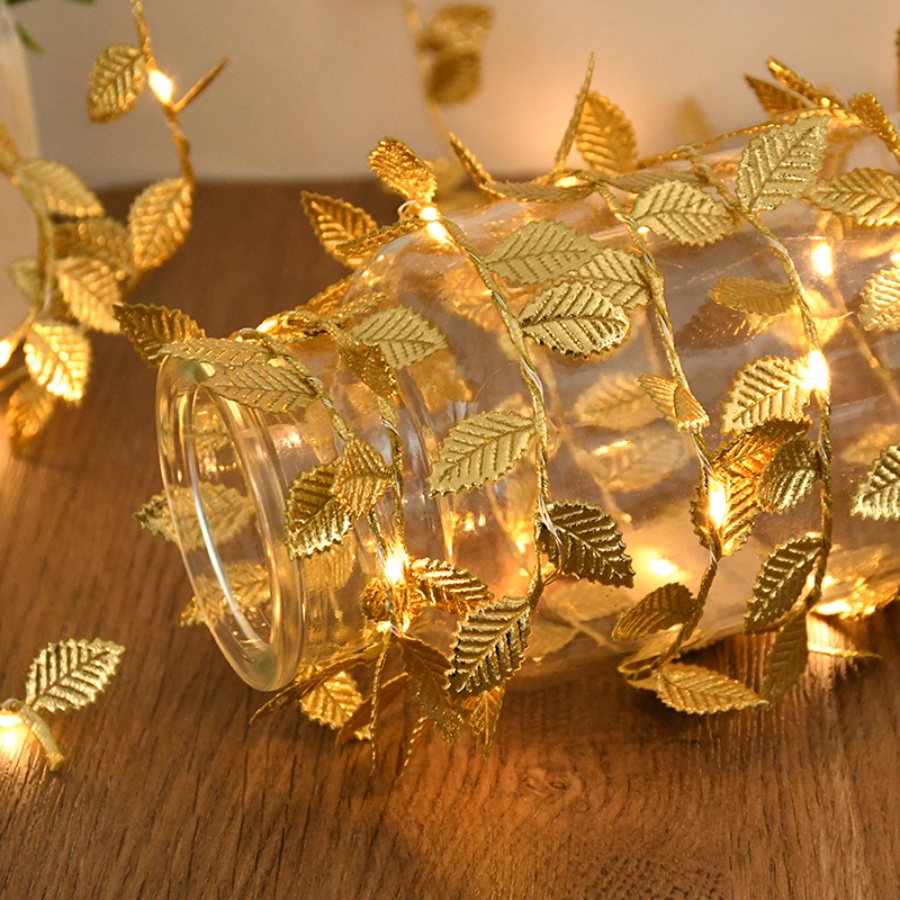 Outdoor Power For Wedding - Светодиодная гирлянда из ротанга с золотыми
