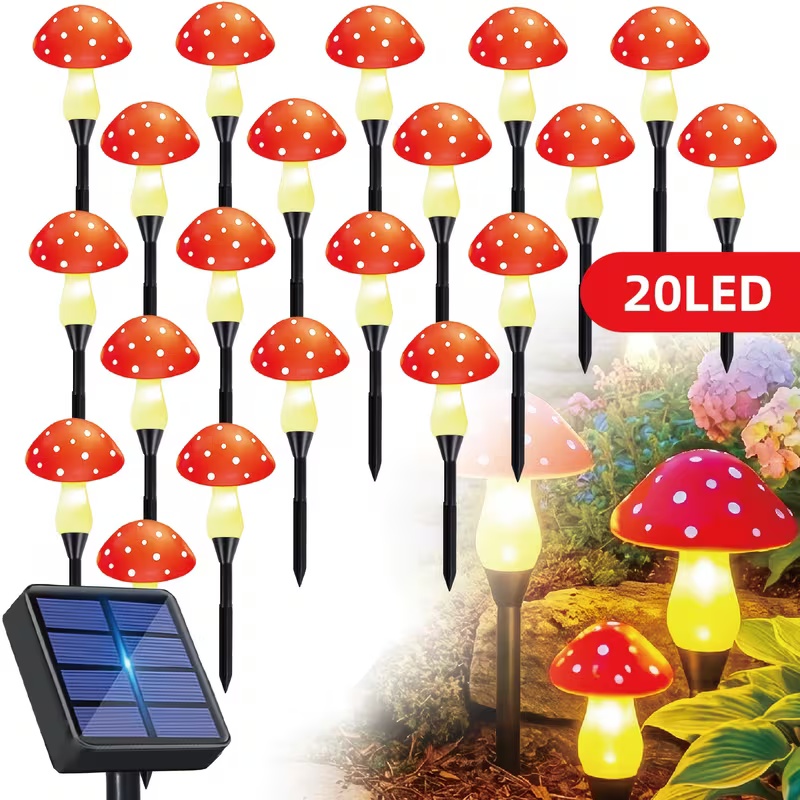 Outdoor Power For Wedding - Солнечные светодиодные светильники-грибы для улицы, сада,