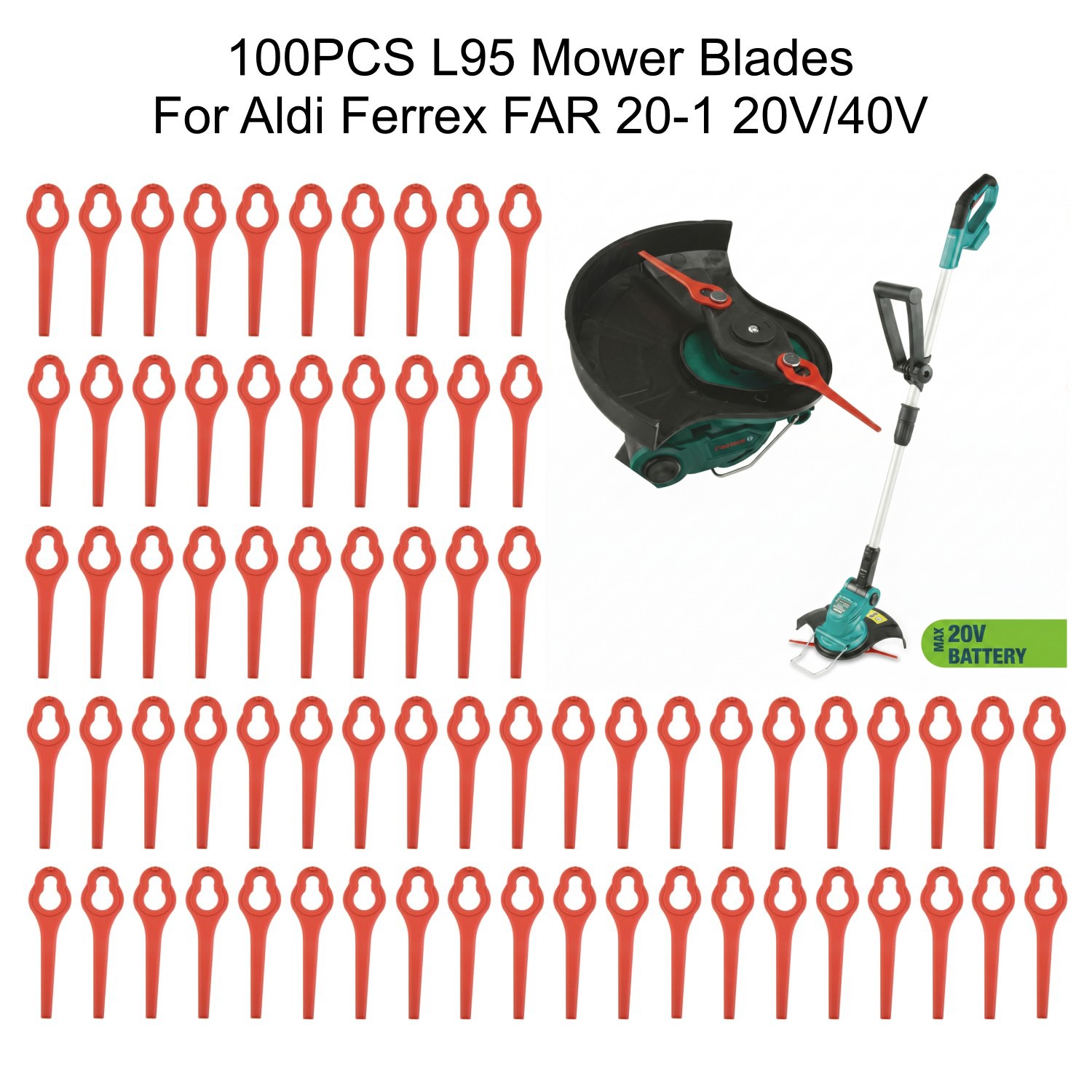 100 шт. пластиковых лезвий для – обзор и цена Leaf Blower Cordless