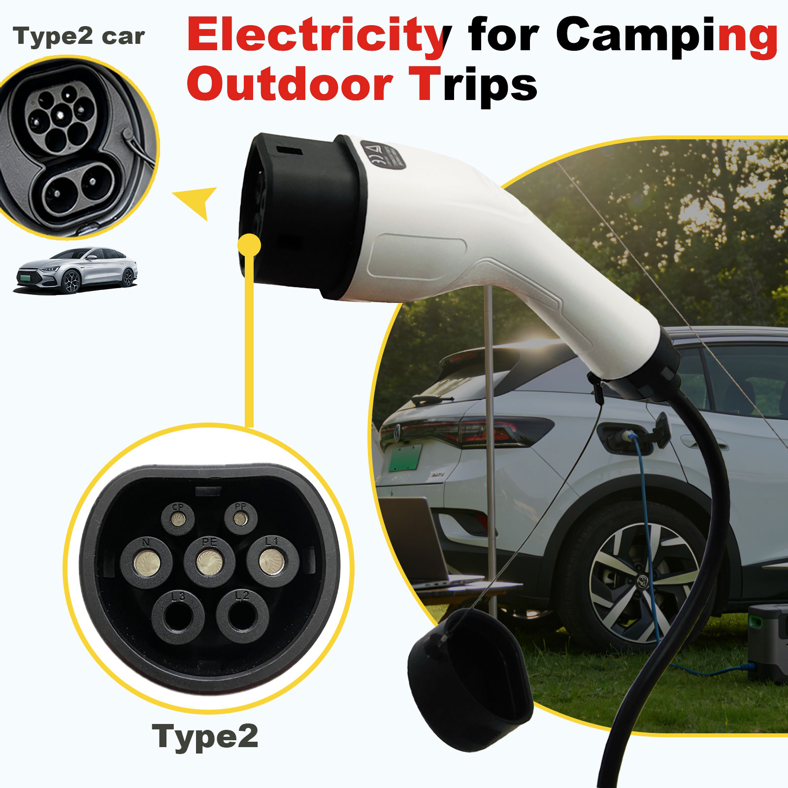 Адаптер для разрядки Type2 V2L – обзор и цена Outdoor Power Socket