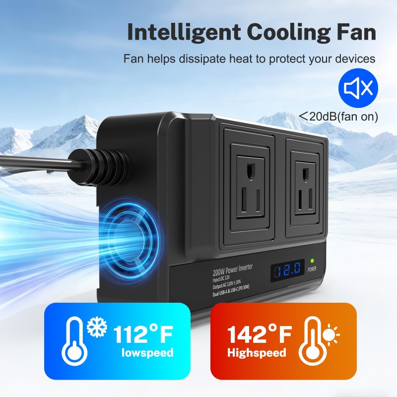 Автомобильный инвертор 200 Вт, – обзор и цена Outdoor Power Adapter Usb C