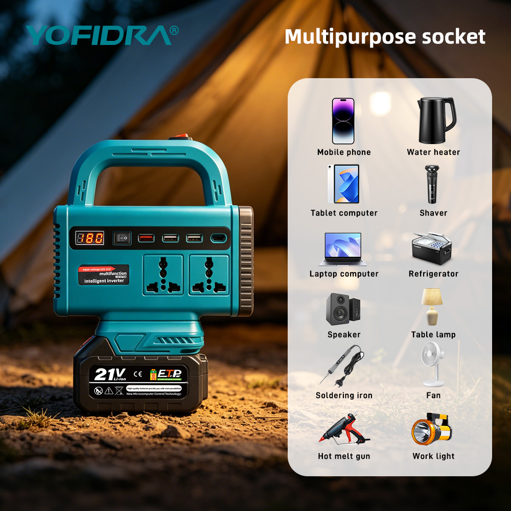 Портативный инвертор YOFIDRA 2 – обзор и цена Outdoor Power Adapter Usb C