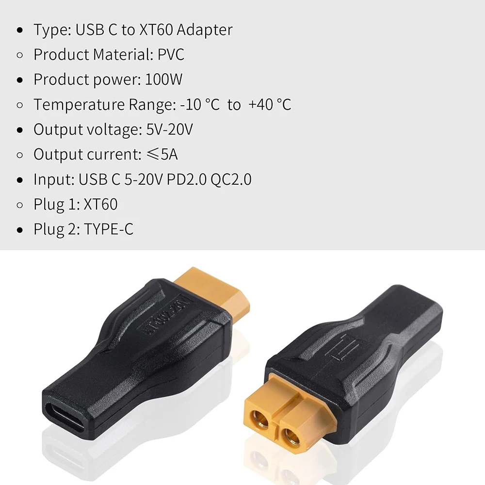 Адаптер USB C в XT60, преобраз – обзор и цена Outdoor Power Adapter Usb C