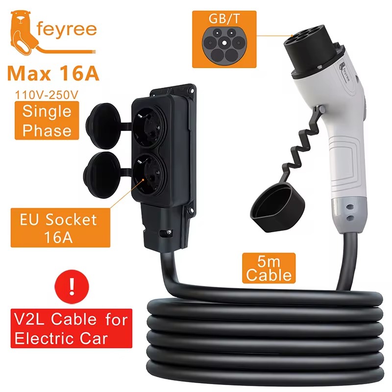 Кабель для разрядки Feyree V2L – обзор и цена Outdoor Power Socket